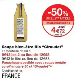 Monop' Giraudet Soupe bien-être Bio offre