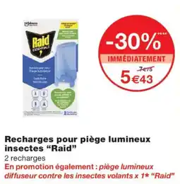 Monop' Raid Recharges pour piège lumineux insectes offre