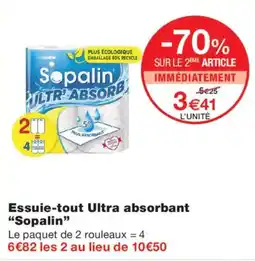 Monop' Sopalin Essuie-tout Ultra absorbant offre