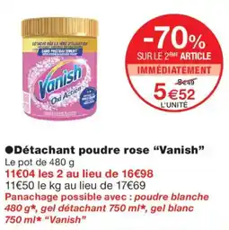Monop' Vanish Détachant poudre rose offre