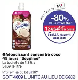 Monop' Soupline Adoucissant concentré coco offre