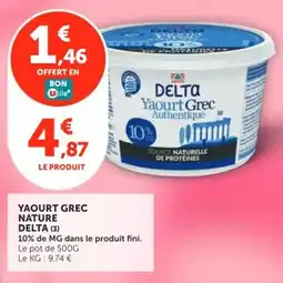 Utile DELTA Yaourt Grec offre