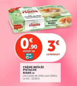 Utile Rians Crème Brûlée offre