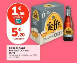 Utile Leffe Bière blonde sans alcool offre