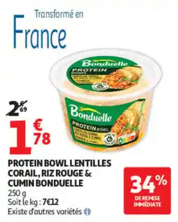 Auchan Bonduelle Protein Bowl offre