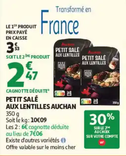 Auchan Auchan Petit Salé aux Lentilles offre