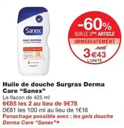 Monop' Sanex Huile de douche Surgras Derma Care offre