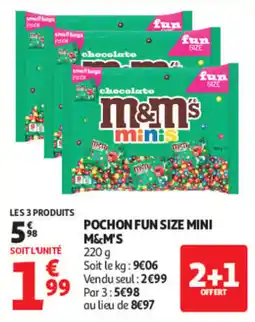 Auchan M&M'S chocolate mini offre