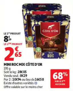 Auchan CÔTE D'OR MINI ROC MIX offre