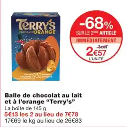 Monop' Terry's Balle de chocolat offre