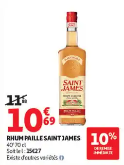 Auchan Saint James Rhum Paille offre