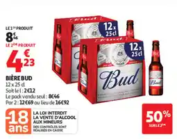 Auchan Bud Bière offre