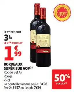 Auchan Roc du Bel Air Bordeaux Supérieur AOP offre