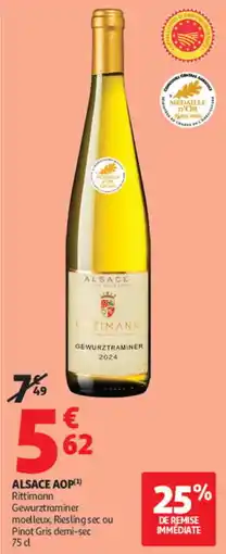 Auchan Rittimann Gewurztraminer offre