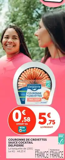 Utile Delpierre couronne decrevettes sauce cocktail offre