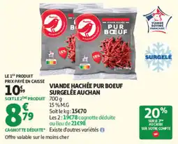 Auchan Auchan Viande hachée pur boeuf offre