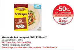 Monop' Old El Paso Wraps offre