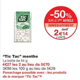 Monop' Tic Tac menthe offre