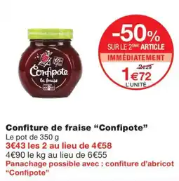 Monop' Confipote Confiture de fraise offre