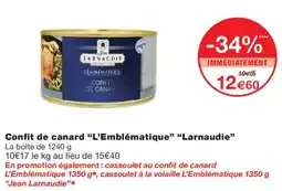 Monop' Larnaudie confit de canard l'emblematique offre
