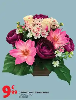 Auchan COMPOSITION FLEURIE ROMANA offre