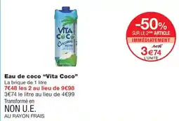 Monop' Vita Coco Eau de coco offre