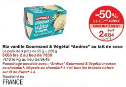Monop' Andros Riz vanille offre