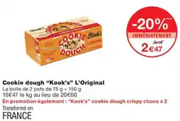 Monop' Kook's Cookie dough offre