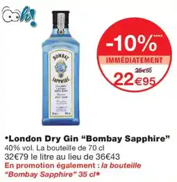 Monop' Bombay Sapphire London Dry Gin offre