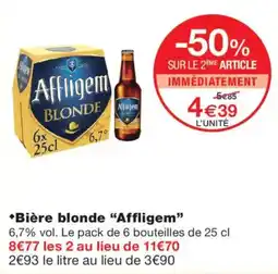 Monop' Affligem Bière blonde offre