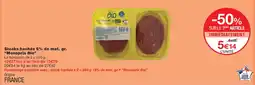 Monop' Monoprix Bio Steaks hachés offre