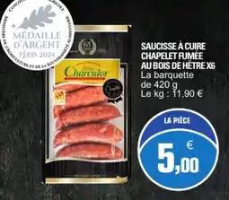 E.Leclerc Charcutor Saucisse à cuire offre