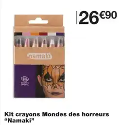 Monop' Namaki Kit crayons Mondes des horreurs offre