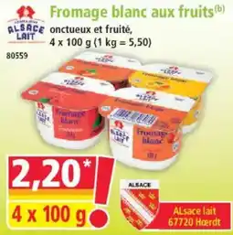 Norma ALSACE lait Fromage blanc aux fruits offre