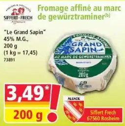 Norma Siffert-Frech Fromage affiné au marc de gewürztraminer offre