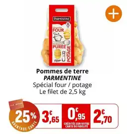 Coccinelle Supermarché PARMENTINE Pommes de terre offre