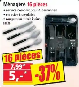 Norma Ménagère 16 pièces offre