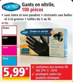 Norma multitec Gants en nitrile offre