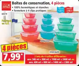 Norma CASA ROYALE Boîtes de conservation offre