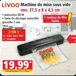 Norma Livoo Machine de mise sous vide offre