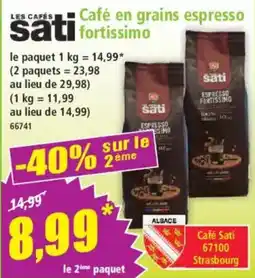 Norma Café en grains espresso fortissimo offre