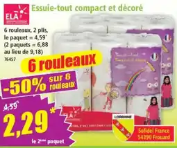 Norma ELA Essuie-tout compact et décoré offre