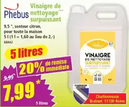 Norma Phebus Vinaigre de nettoyage surpuissant offre