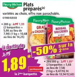 Norma Fleury Michon Plats préparés offre