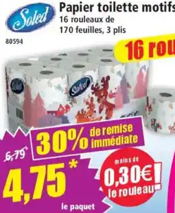 Norma Soled Papier toilette motifs offre