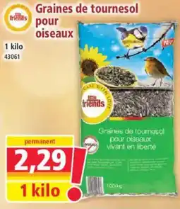 Norma little friends Graines de tournesol pour oiseaux offre