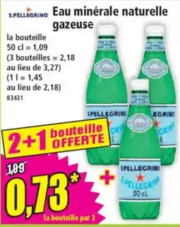 Norma S.PELLEGRINO Eau minérale naturelle gazeuse offre