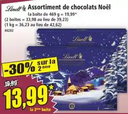 Norma Lindt Assortiment de chocolats Noël offre