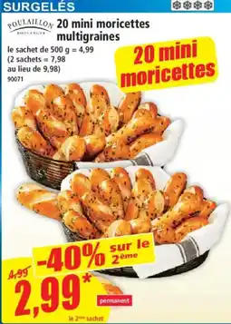 Norma POULAILLON 20 mini moricettes multigraines offre