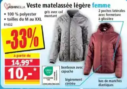 Norma JASMINELLA Veste matelassée légère femme offre